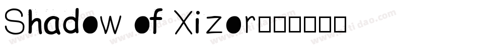Shadow of Xizor字体转换